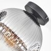 Ripoll Deckenleuchte Glas 25 cm Klar, Rauchfarben, 1-flammig