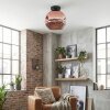 Ripoll Deckenleuchte Glas 25 cm Kupferfarben, 1-flammig