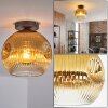 Ripoll Deckenleuchte Glas 25 cm Gold, Klar, 1-flammig