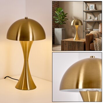 Garil Tischleuchte Messing, 1-flammig