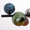 Chehalis Pendelleuchte Glas 10 cm, 12 cm, 15 cm Blau, Grün, Kupferfarben, Rauchfarben, 8-flammig