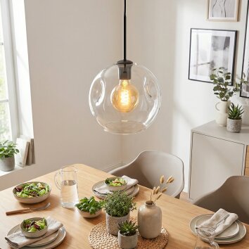 Ripoll Hängeleuchte Glas 25 cm Klar, 1-flammig