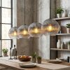 Koyoto Hängeleuchte Glas 25 cm Klar, Rauchfarben, 4-flammig