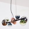 Chehalis Pendelleuchte Glas 10 cm, 12 cm, 15 cm Blau, Chrom, Grün, Klar, Kupferfarben, Rauchfarben, 8-flammig