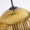 Koyoto Hängeleuchte Glas 25 cm Gold, Klar, 4-flammig