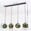 Ripoll Hängeleuchte Glas 25 cm Grün, 4-flammig