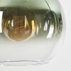 Koyoto Hängeleuchte Glas 25 cm Blau, Grün, Klar, Kupferfarben, 4-flammig