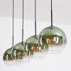 Koyoto Hängeleuchte Glas 25 cm Grün, Klar, 4-flammig