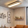 Lucera Deckenpanel LED Holzoptik, Schwarz, 1-flammig