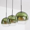 Koyoto Hängeleuchte Glas 30 cm Grün, Klar, 3-flammig