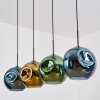 Ripoll Hängeleuchte Glas 30 cm Blau, Gold, Grün, 4-flammig