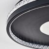 Halin Deckenleuchte LED Schwarz, Transparent, Klar, 1-flammig, Fernbedienung