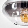 Mertola Hängeleuchte Glas 25 cm Klar, Rauchfarben, 1-flammig