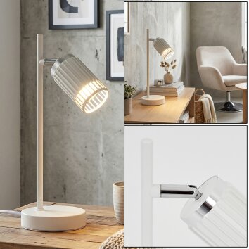 Fenik Tischleuchte Weiß, 1-flammig