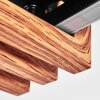 Macos Deckenleuchte LED Holzoptik, Schwarz, 1-flammig