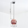 Ripoll Hängeleuchte Glas 30 cm Kupferfarben, 1-flammig