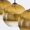 Koyoto Hängeleuchte Glas 25 cm Gold, Klar, 3-flammig