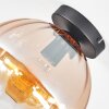 Koyoto Deckenleuchte Glas 25 cm Bernsteinfarben, Klar, 1-flammig