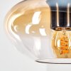 Mertola Hängeleuchte Glas 20 cm Bernsteinfarben, Klar, 1-flammig