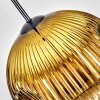 Ripoll Hängeleuchte Glas 25 cm Gold, Klar, 1-flammig