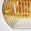 Ripoll Hängeleuchte Glas 25 cm Gold, Klar, 1-flammig