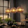 Koyoto Hängeleuchte Glas 25 cm Kupferfarben, 3-flammig