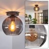 Koyoto Deckenleuchte Glas 20 cm Rauchfarben, 1-flammig
