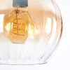 Koyoto Hängeleuchte Glas 25 cm Bernsteinfarben, Klar, Rauchfarben, 3-flammig