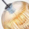 Ripoll Hängeleuchte Glas 25 cm Bernsteinfarben, Klar, 1-flammig