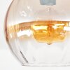 Koyoto Deckenleuchte Glas 25 cm Bernsteinfarben, Klar, 1-flammig