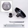 Koyoto Deckenleuchte Glas 25 cm Rauchfarben, 1-flammig