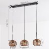 Mulstrand Hängeleuchte 20 cm Braun, 3-flammig