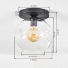 Ripoll Deckenleuchte Glas 25 cm Klar, 1-flammig