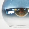 Koyoto Deckenleuchte Glas 25 cm Blau, Klar, 1-flammig