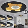 Holan Deckenleuchte LED Gold, Schwarz, Weiß, 1-flammig