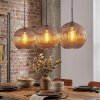 Koyoto Hängeleuchte Glas 30 cm Kupferfarben, 3-flammig