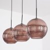 Koyoto Hängeleuchte Glas 30 cm Kupferfarben, 3-flammig