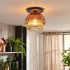 Ripoll Deckenleuchte Glas 25 cm Klar, Kupferfarben, 1-flammig