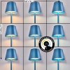 Salgadinho Tischleuchte 2-er Set LED Blau, 1-flammig