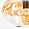 Mertola Hängeleuchte Glas 25 cm Bernsteinfarben, Klar, 1-flammig