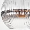 Koyoto Deckenleuchte Glas 25 cm Klar, Rauchfarben, 1-flammig