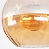 Koyoto Deckenleuchte Glas 30 cm Bernsteinfarben, 1-flammig