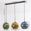 Koyoto Hängeleuchte Glas 30 cm Blau, Gold, Grün, 3-flammig