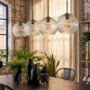 Ripoll Hängeleuchte Glas 25 cm Klar, 4-flammig