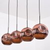 Ripoll Hängeleuchte Glas 30 cm Kupferfarben, 4-flammig
