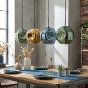 Ripoll Hängeleuchte Glas 30 cm Blau, Gold, Grün, 4-flammig