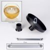 Koyoto Deckenleuchte Glas 25 cm Gold, Klar, 1-flammig