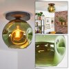 Ripoll Deckenleuchte Glas 25 cm Grün, 1-flammig