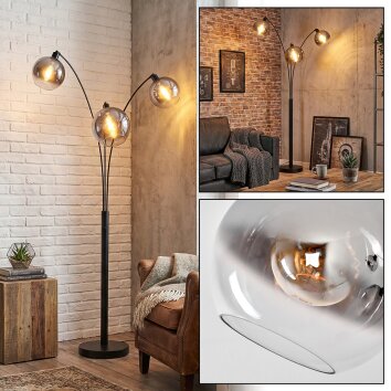 Tapitapa Stehleuchte Schwarz, 3-flammig