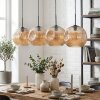 Ripoll Hängeleuchte Glas 30 cm Bernsteinfarben, 4-flammig